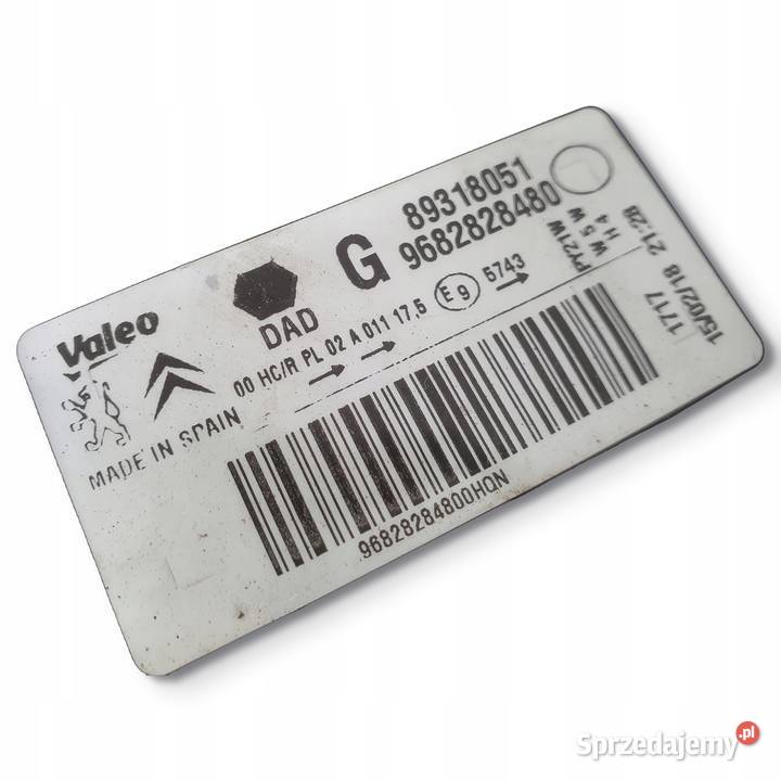 LAMPA LEWA Citroen Berlingo Peugeot Partner II lubelskie