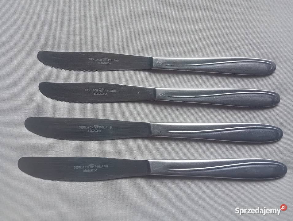 Zestaw 4 nozy stołowych Gerlach Stal nierdzewna Koźminek