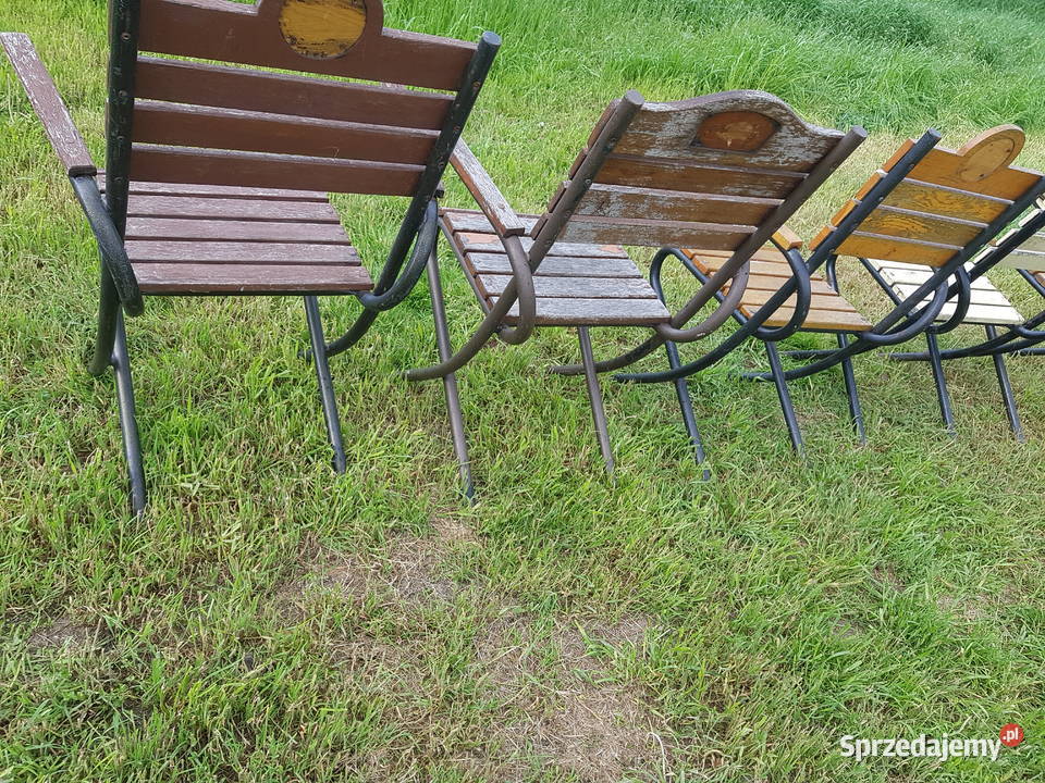 Krzesło krzesła fotel metalowe rurka z Głogowa sprzedam