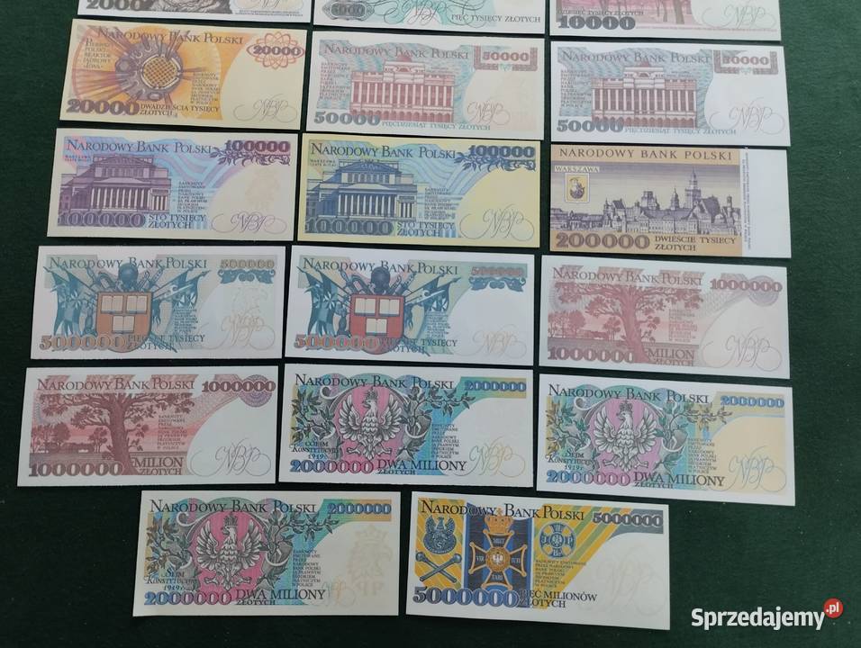 POLSKA zestaw 26 sztuk banknotów PRL NAJRZADSZE podlaskie Białystok