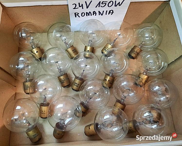Żarówka żarówki 24 V 150 W Romania Pozostałe Ostrów Wielkopolski