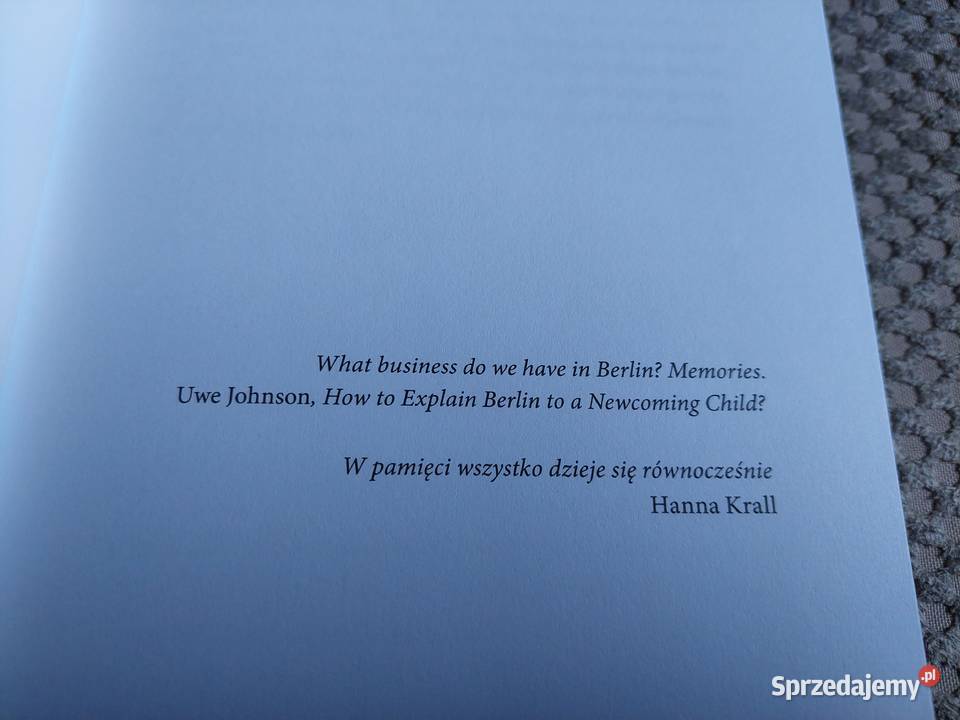 Berlin Przewodnik duszy miasta Dorota miękka Proza i poezja Kraków