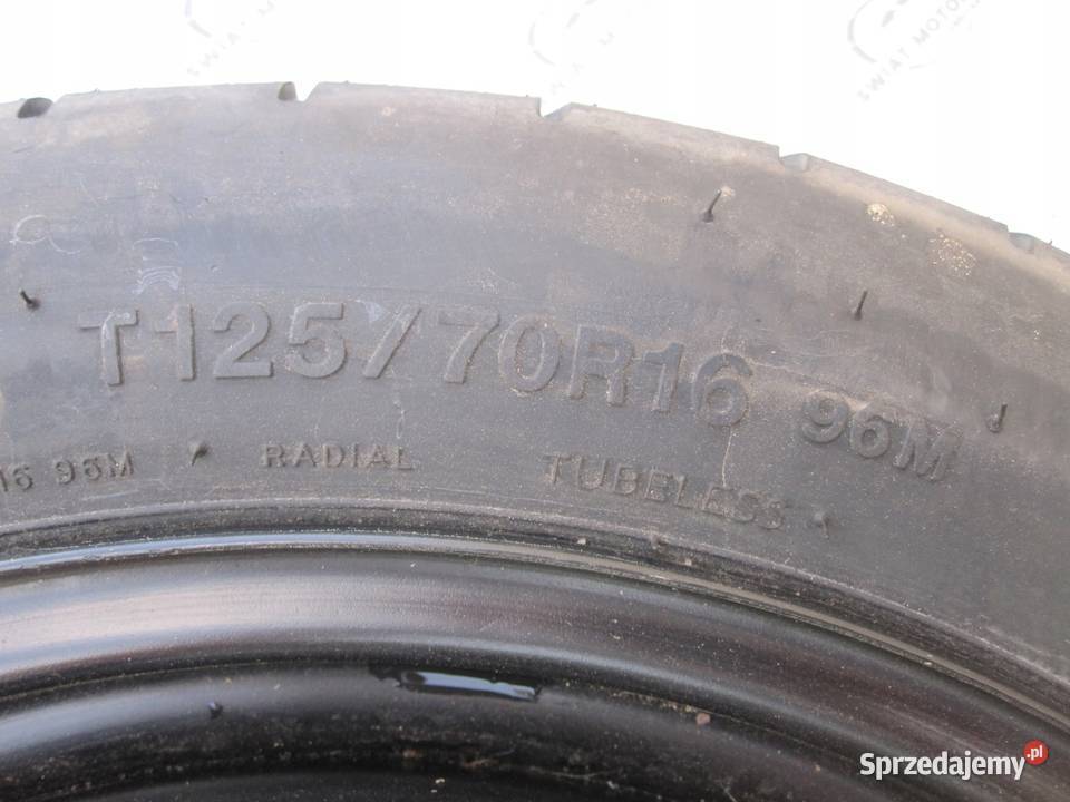 GOLF AUDI SEAT ALTEA koło dojazdowe 1257016 96M Kielce