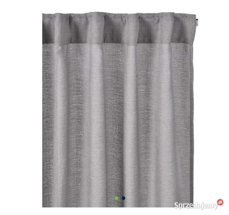Zasłona Foggia szary 200 x 280 na taśmie Inspire Wadowice