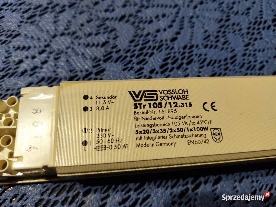 Transformator 230V12V 100W Pozostałe Zielona Góra sprzedam