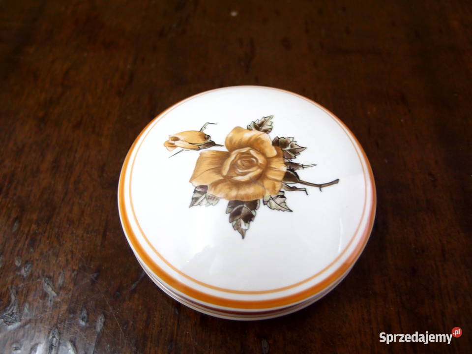 Bomboniera porcelanowa w kwiaty Ćmielów łódzkie Łódź sprzedam