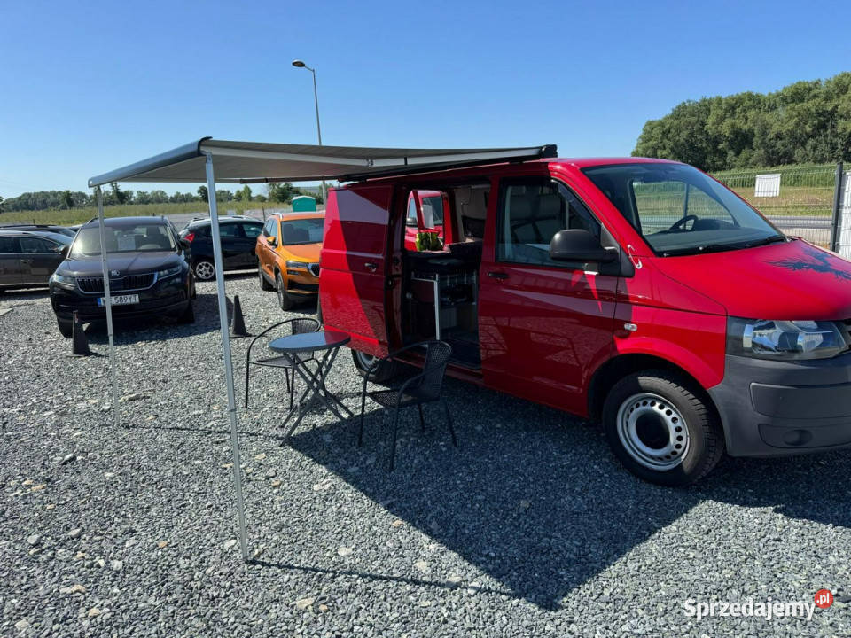 Volkswagen Transporter VW T5 20 TDI Kamper klima dolnośląskie Wojkowice sprzedam
