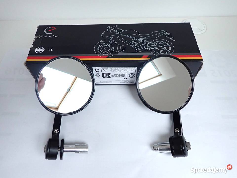 Lusterka na końcówki kierownicy Evermotor street Akcesoria motocyklowe Wrocław sprzedam