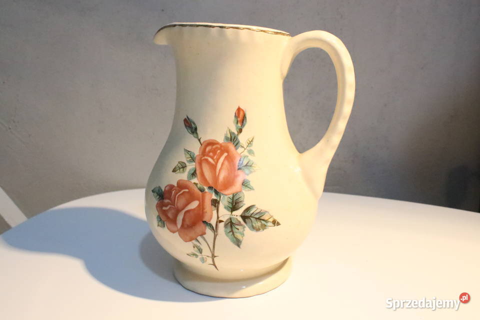 Dzbanek z kwiatami PRL Wrocław