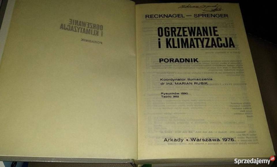 OGRZEWANIE I KLIMATYZACJA PORADNIK RECKNAGEL technika, nauki techniczne Radom