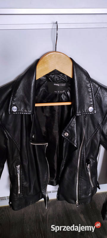 czarna kurtka skórzana ramoneska mazowieckie Warszawa