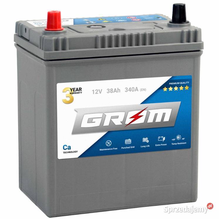 Akumulator 38Ah 340A EN Grom Premium Japan L P Akumulatory Kościerzyna