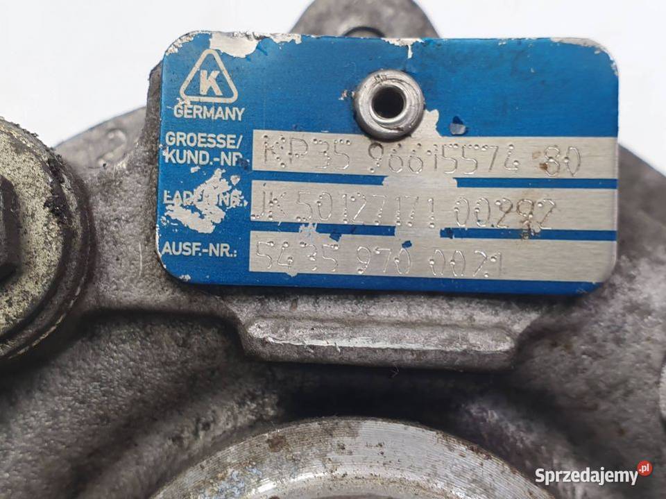 TURBOSPRĘŻARKA PEUGEOT BIPPER 54359700021 Lipno