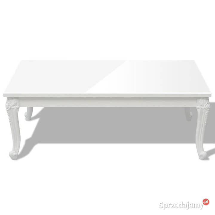 Stolik kawowy 115x65x42 wysoki połysk biały Warszawa