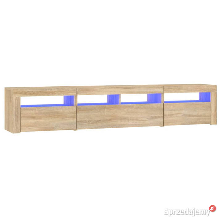 Szafka pod TV z oświetleniem LED dąb sonoma Warszawa