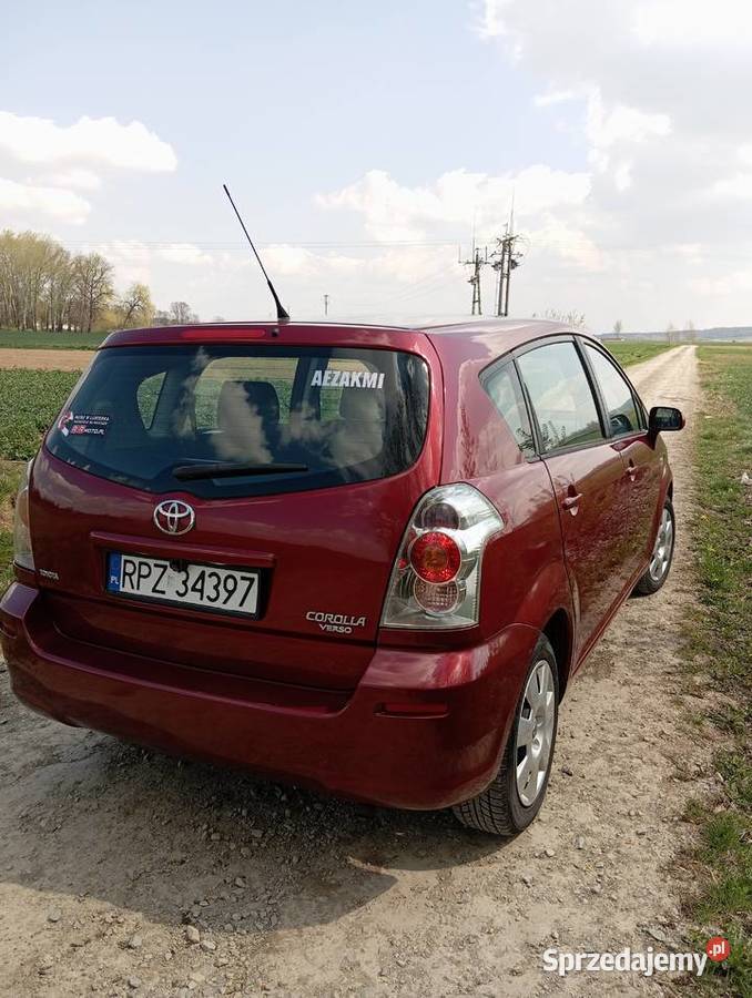 Toyota Corolla Verso 18 7 osobowa podkarpackie Zarzecze