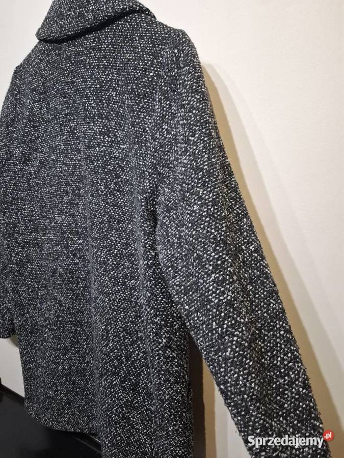 Płaszcz 36 Atmosphere damski wełna szary/srebrny