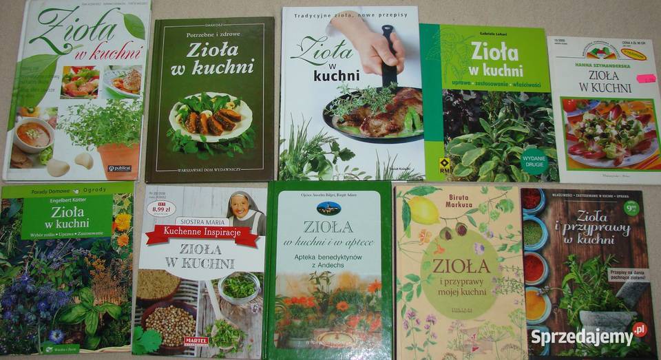 Książki ziołowe zioła w kuchni Radom sprzedam