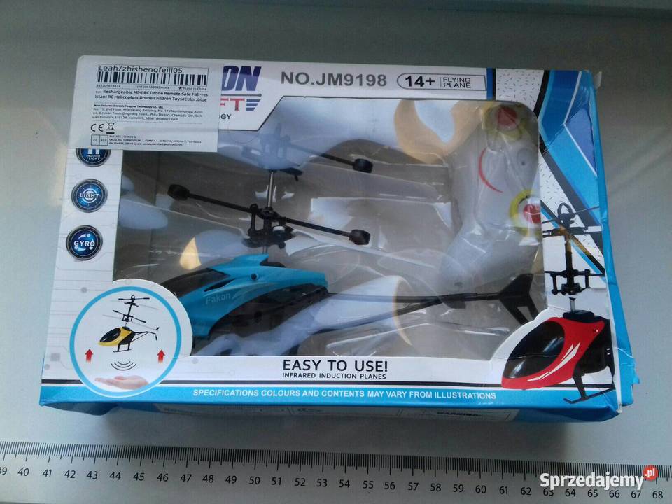 Sprzedam Zabawka Helikopter Fakon RC czujnik Bydgoszcz sprzedam