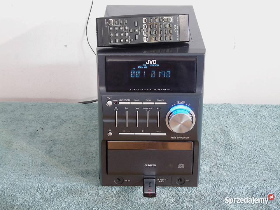 Wieża JVC pilot USB mp3 RDS AUX DOSTAWA Jasło