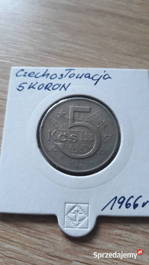 5 Koron Czechosłowacja 1966 r i 1968 r Konin