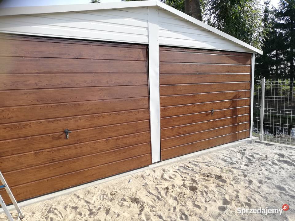 Ładny Biały Garaż Blaszany Blaszak Garaże Sprzedaż Rzeszów