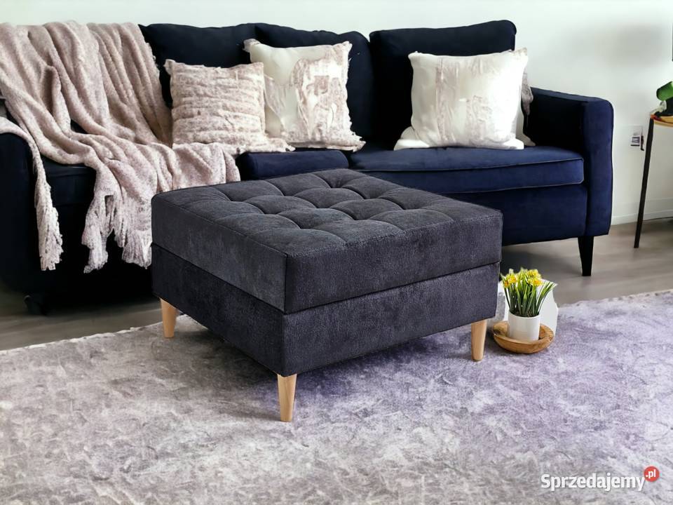 Pufa Tapicerowana Porto W Stylu Skandynawskim Tarchały Małe sprzedam