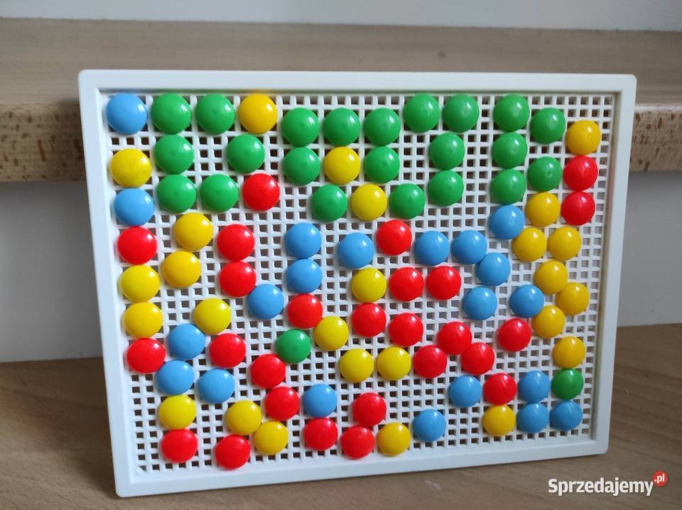 Zabawka mozaika pinezki grzybki Płock