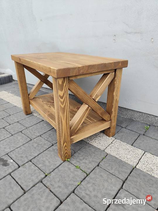 Stolik z litego drewna sosnowego 70x40x45 40cm Zduńska Wola