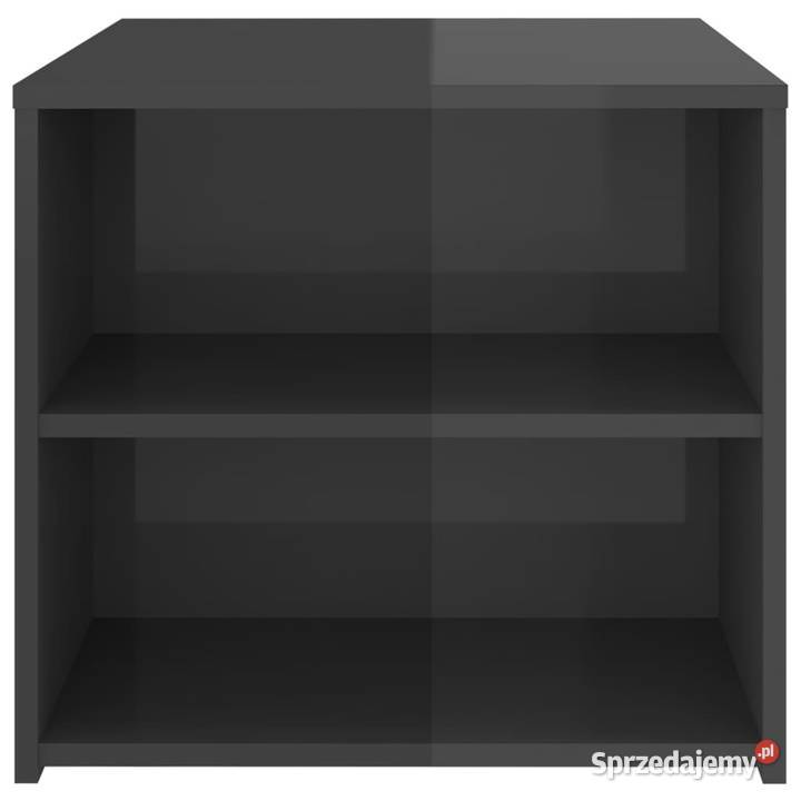 Stolik boczny szary z połyskiem 50x50x45 Warszawa