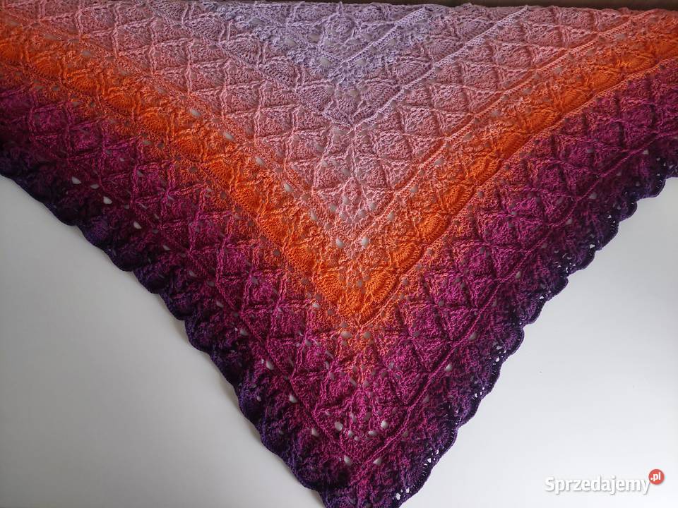 Chusta na szydełku duża kujawsko-pomorskie Bydgoszcz sprzedam