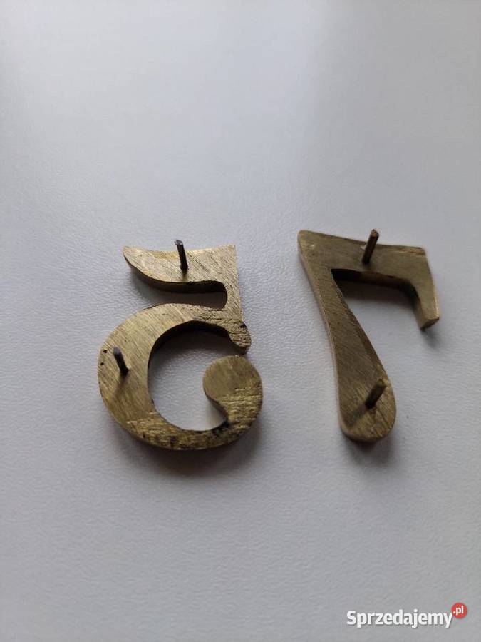Cyfry mosiężne Mirosławiec