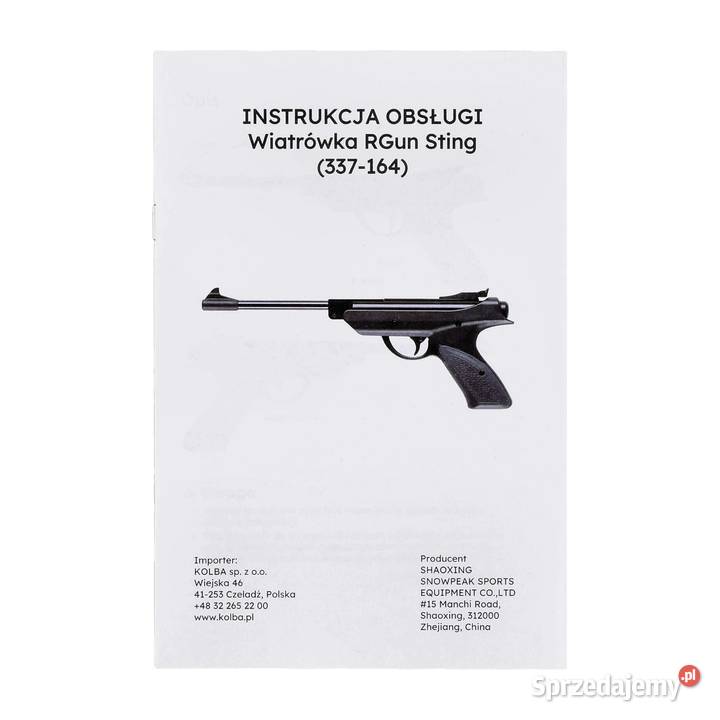 Pistolet wiatrówka RGun Sting 45 mm Warszawa