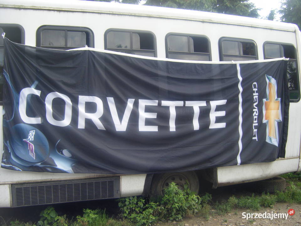 Corvette Duza Flaga Reklama Chevroleta Corvette sprzedam