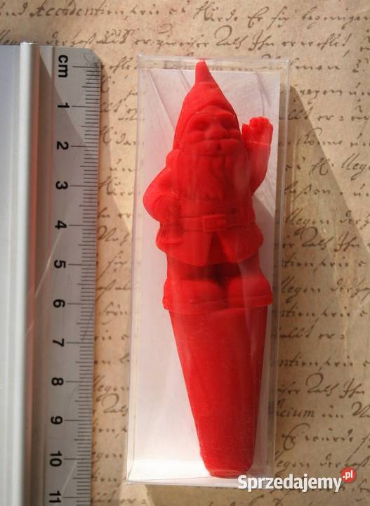 Mikołaj skrzat krasnal czerwony silikonowy korek Lublin sprzedam