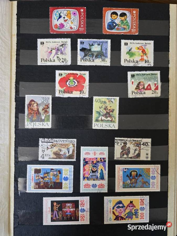 Kolekcja znaczków dwa klasery Olimpiada 84 Busko-Zdrój