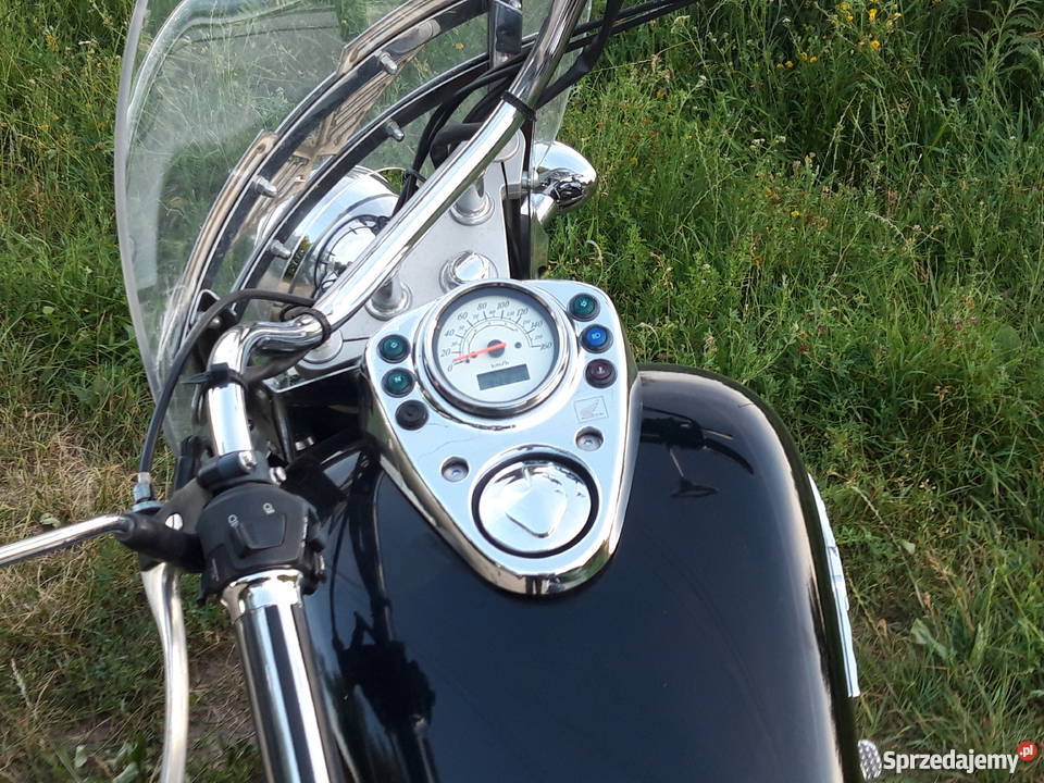 Honda Shadow 125 sakwy oparcie szyba kask metalic mazowieckie Warszawa