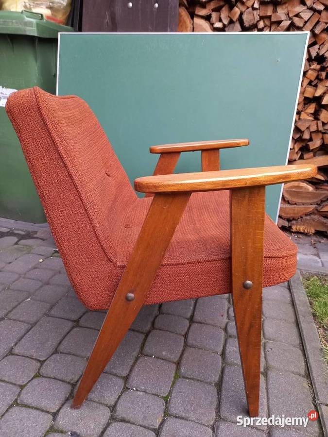 Stary fotel 366 Józefa Chierowskiego prl vintage Fotele Fotele Rawicz sprzedam