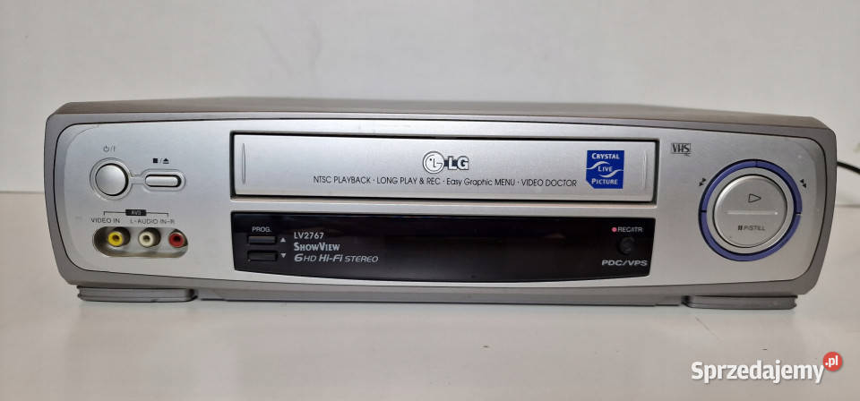 Video magnetowid LG 6 head LV 2767 LV2767 Elektronika Międzychód
