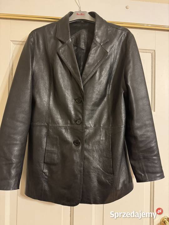 Marynarka damska S ze skóry naturalnej czarna śląskie Częstochowa