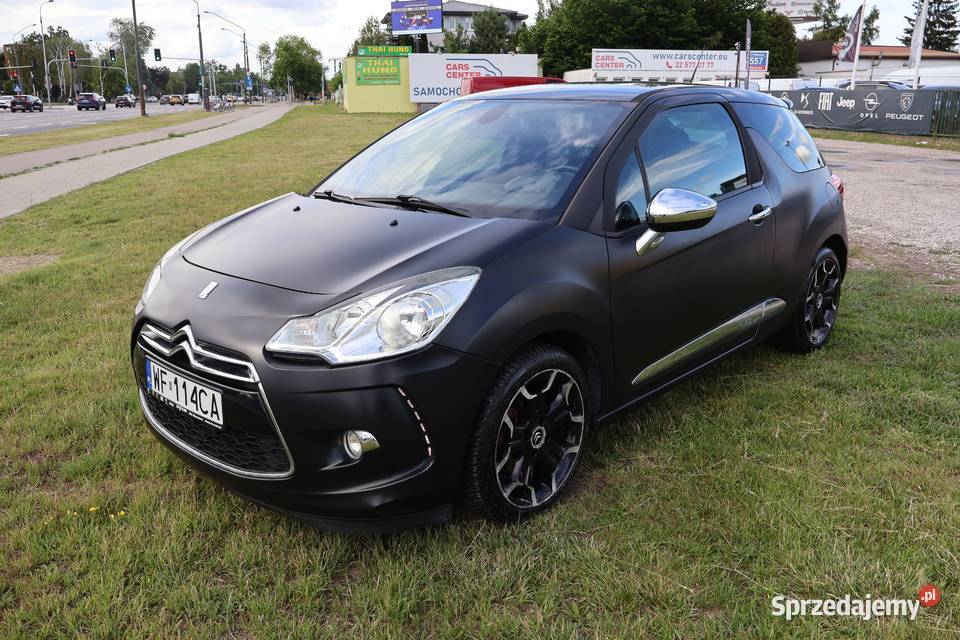 Citroen DS3 16 THP 156 SalonCH Czarny Mat światła przeciwmgielne Warszawa