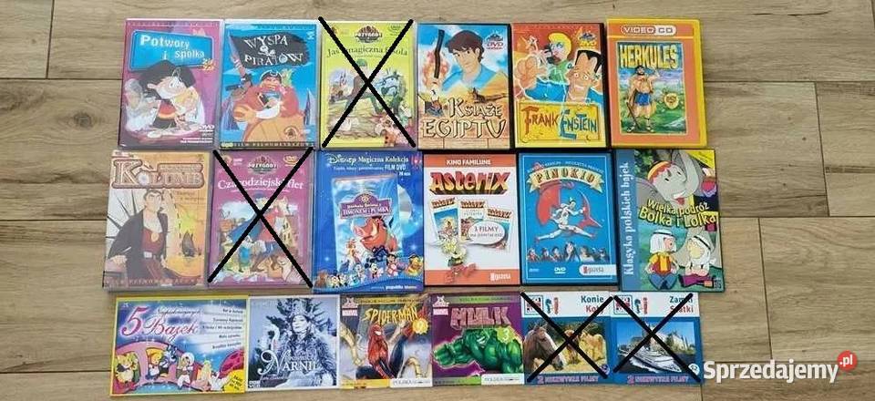 Kolekcja bajek i filmów edukacyjnych na DVD i CD Dąbrowa Górnicza