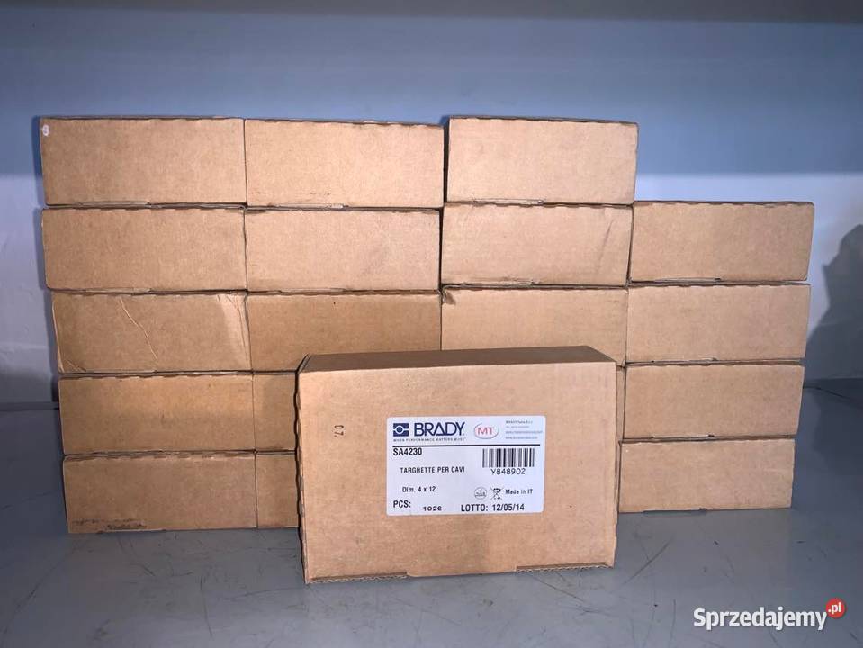 Brady Targhetta 4x12 non adhesive x13 pack x Warszawa