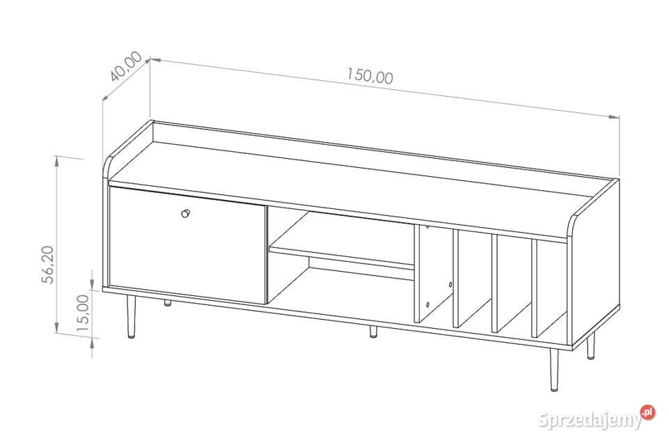 VASINA szafka RTV 150 w stylu loft Wieruszów