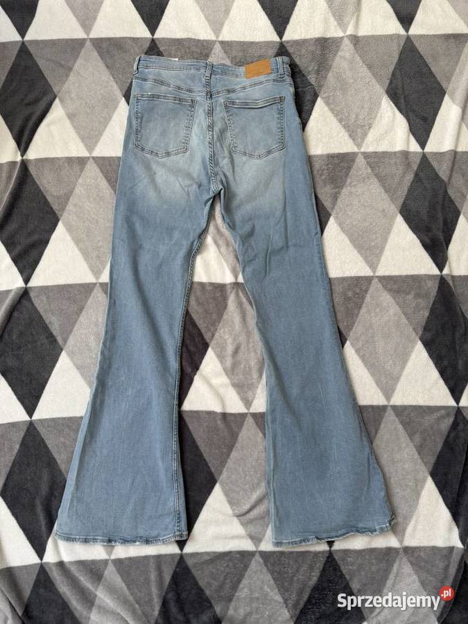 Jeansy dzwony flare denim wysoki stan Rozmiar 38(M) Rumia