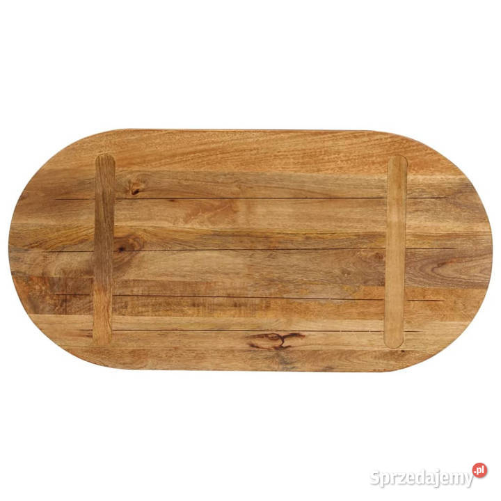 Blat stołu 80x40x38 owalny lite drewno mango