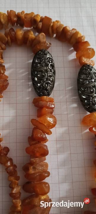 Naszyjnik Bursztyn Surowy Białystok sprzedam