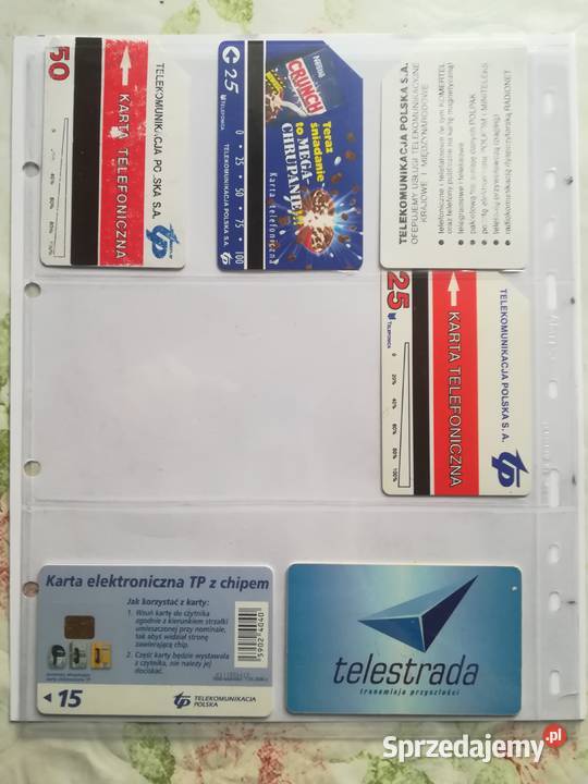Kolekcja kart telefonicznych magnetycznych TP SA Kręćkowo