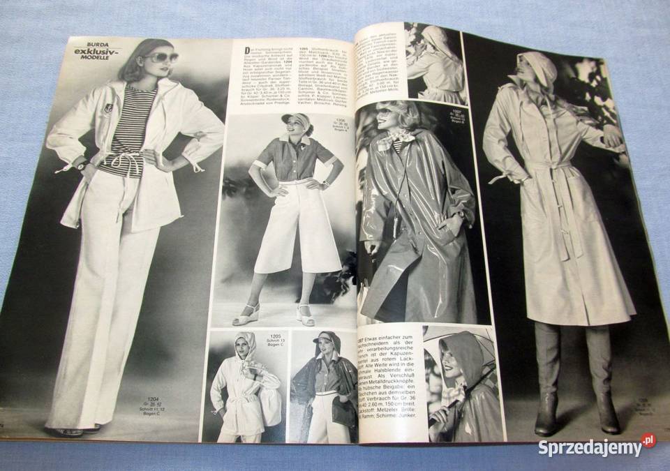 Burda International WiosnaLato 1976 moda szycie miękka Skępe