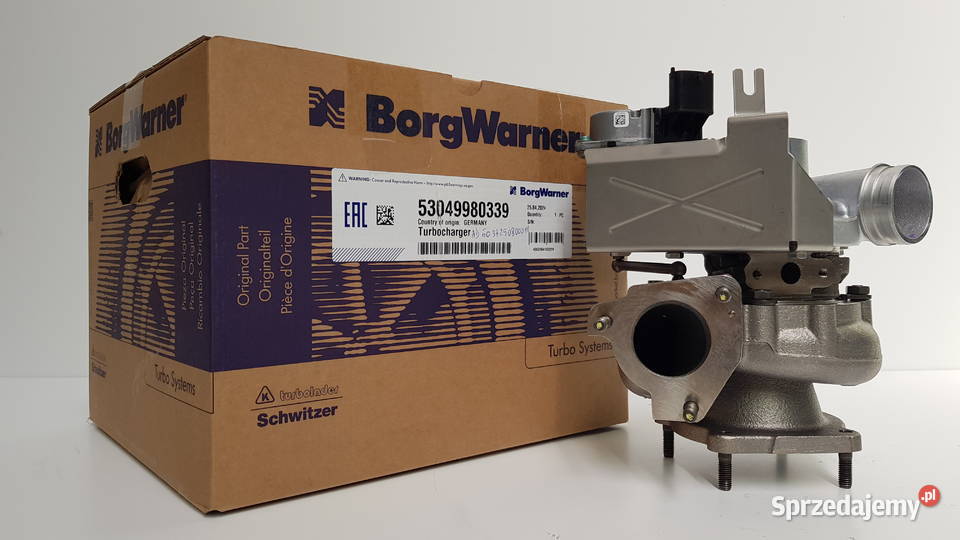 Nowa turbosprężarka BorgWarner KKK 53049980339 Siedlce
